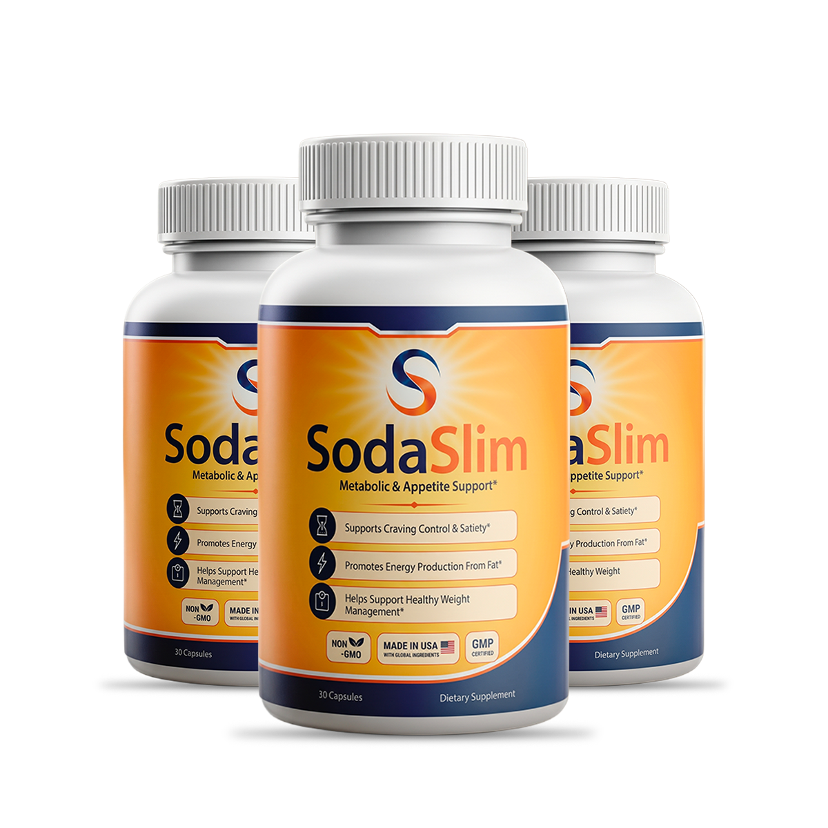 3 bottles Soda Slim
